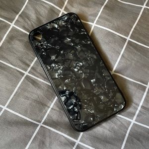 Black Marble iPhone XR Phone Case